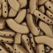 Cuentas de vidrio QuadBow Bead 6x15 mm - Gold Mat x10|raw }}