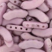 Cuentas de vidrio QuadBow Bead 6x15 mm - Opaque Light Rose Ceramic Look x10|raw }}