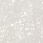 Cuentas de vidrio QuadBow Bead 6x15 mm - Crystal x10|raw }}