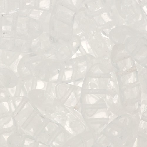 Cuentas de vidrio QuadBow Bead 6x15 mm - Crystal x10