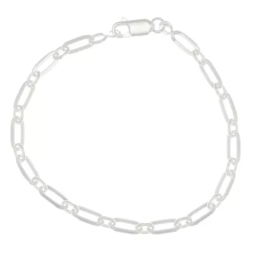 Pulsera malla Rectangular de Fantasía 4.2 mm - de Plata 925x18cm