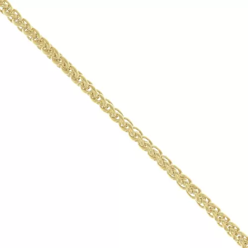 Cadena eslabón Cuerda 4.3 mm - Chapado de Oro 3 micras x20cm