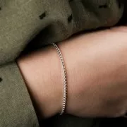 Cadena malla Vénitienne 1.8 mm en Plata 925 x50cm