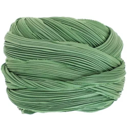 Cinta de sarga de seda Shibori - Verde Sólido x10cm