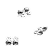 Tapanudos 2 mm con anilla cerrrada - de Plata 925x10