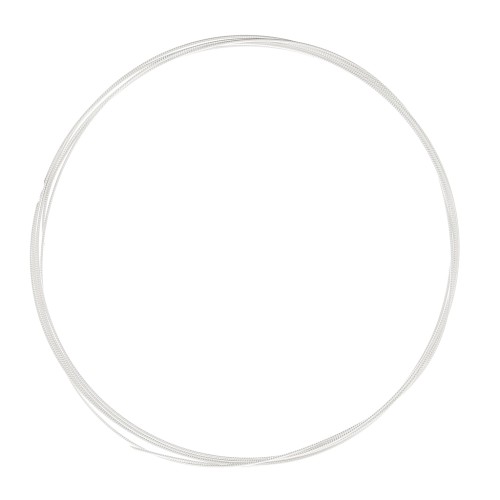 Hilo duro - batido en frío - perlado 0.9 mm Plata 925 x1m