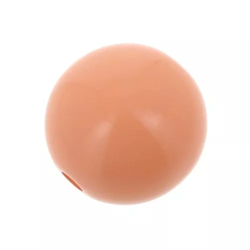 Cuenta de resina Opaco 6 mm - Coral x10