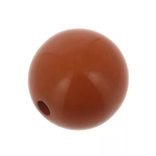 Cuenta de resina Opaco 6 mm - Terracotta x10