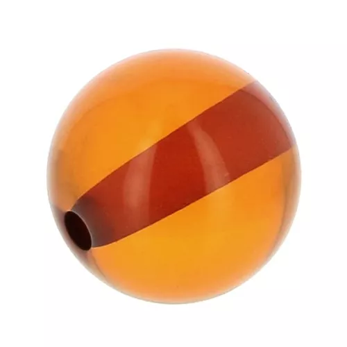 Cuenta de resina transparente 6 mm - Ambre x10