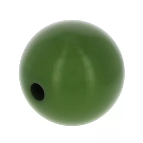 Cuenta de resina Opaco 4 mm - Oliva x15