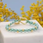 Cuenta de resina Opaco 4 mm -Rosa pastel x15