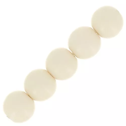 Cuenta de resina Opaco 4 mm - Marfil x15