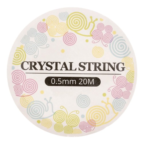 Hilo elástico silicona transparente 0.50 mm x20m