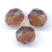 Facetadas 8 mm Light Smoked Topaz x20|raw }}