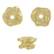 Cuenta arandela irregular 12x6 mm - Chapado de Oro 3 micras x1|raw }}