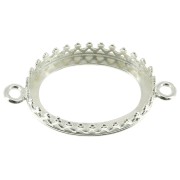 Engaste ovalado - corona - para cabuchón 18x13 mm - Plata 925 x1|raw }}
