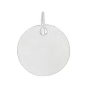 Dije medalla para grabar con anilla abierta -10 mm de Plata 925 x1