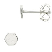 Ganchos pendientes octógono 4 mm - de Plata 925x2|raw }}