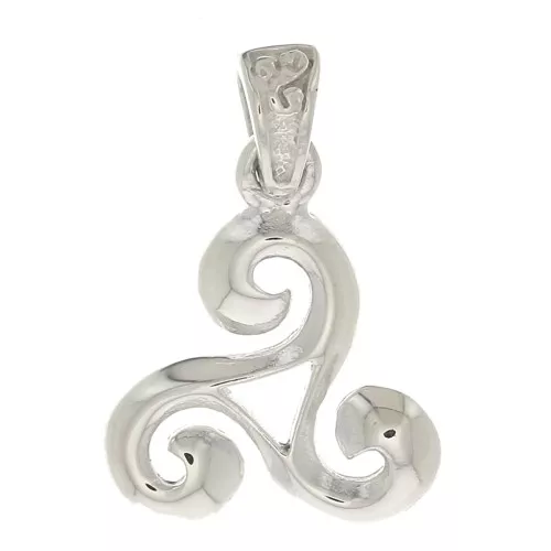 Colgante Triskel 15x13 mm con anilla cerrada - de Plata 925x1