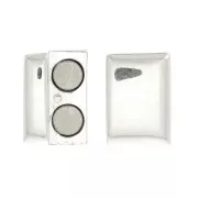 Cierre magnético para cordón plano 10 mm - de Plata 925 x1