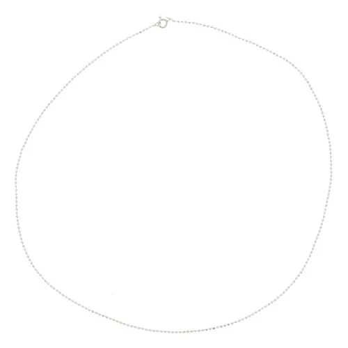 Gargantilla cadena bola diamantada 1,45 mm de Plata 925 x50cm