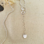 Dijes redondos grabados AG925 - 6 mm - de Plata 925 x10