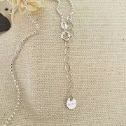 Dijes redondos grabados AG925 - 6 mm - de Plata 925 x10