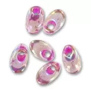 Long Magatama Miyuki 4x7mm LMA-2170 - Smoky Amet. AB Fuchsia Lined x 10g