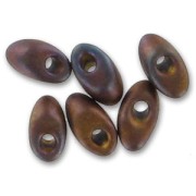 Long Magatama Miyuki 4x7mm LMA-2005- Mat Met Dark Rasp. Iris x 10g