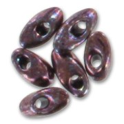 Long Magatama Miyuki 4x7 mm LMA-460 - Dark Raspberry Metallic x10 g
