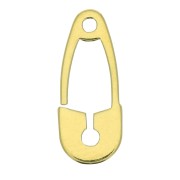 Dije imperdible 16x6.5 mm de Plata 925 Dorado x1|raw }}