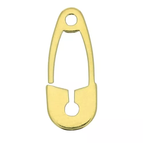 Dije imperdible 16x6.5 mm de Plata 925 Dorado x1