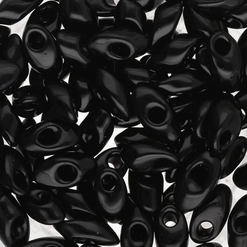 Long Magatama Miyuki 4x7mm LMA-401 - Black x 10g