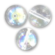 Cuentas redondas 12 mm Crystal AB x5