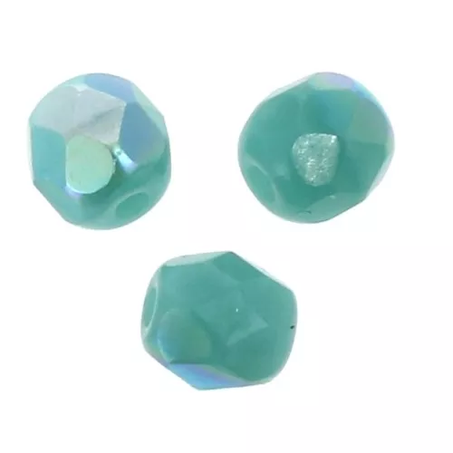 Facetadas 4 mm Opaque Jade AB x50