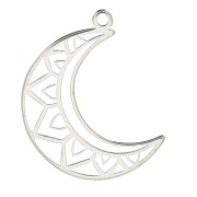 Colgante luna étnico19x14 mm de Plata925 x1|raw }}
