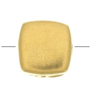 Cuenta plana cuadrada 5.5 mm - Chapado de oro 3 micrasx1|raw }}