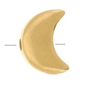 Cuenta luna plana 6x4.5 mm - Chapado de oro3 micrasx1|raw }}