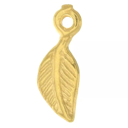 Dije hojo 11x4 mm - Chapado de oro 3 micras x1