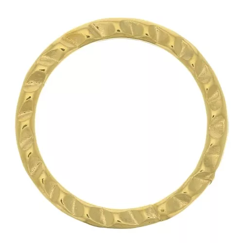 Anilla cerrada redondo 12 mm - Chapado de Oro 3 micras