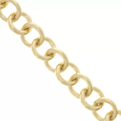 Cadena de aluminio eslabón Forçat 15.8 mm - eslabones abiertos - Dorado x1m
