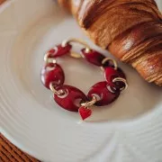 Cadena de aluminio eslabón Forçat 15.8 mm - eslabones abiertos - Dorado x1m