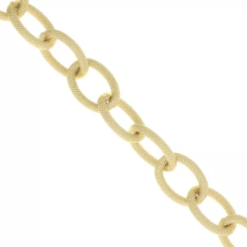 Cadena de aluminio eslabón Forçat 12.5 mm - eslabones abiertos - Dorado x1m