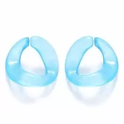 Eslabón ovalado retorcido 22x23 mm - Multicolore x20