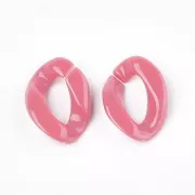 Eslabón ovalado retorcido 22x16 mm - Multicolore x10