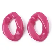 Eslabón ovalado retorcido 23x16 mm - Multicolore x20