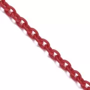Cadena de plástico eslabón Forçat 6 mm - Rojo x42cm