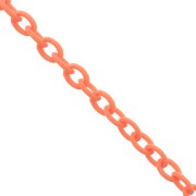 Cadena de plástico eslabón Forçat 6 mm - Naranja x42cm