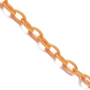 Cadena de plástico eslabón Forçat 7.4 mm - Naranja fluo x39cm|raw }}