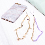 Cadena de plástico eslabón Forçat 7.4 mm - Rosa claro x39cm